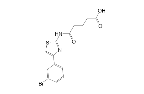5-{[4-(3-bromophenyl)-1,3-thiazol-2-yl]amino}-5-oxopentanoic acid
