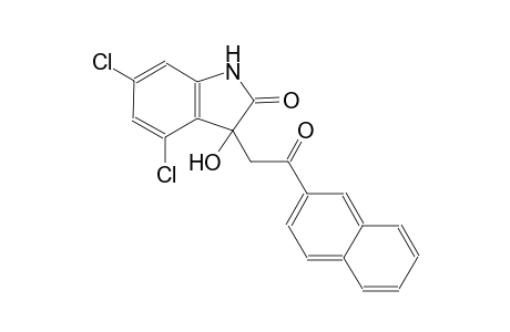 4,6-dichloro-3-hydroxy-3-[2-(2-naphthyl)-2-oxoethyl]-1,3-dihydro-2H-indol-2-one