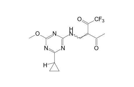 3-{[(4-cyclopropyl-6-methoxy-s-triazin-2-yl)amino]methylene}-1,1,1-trifluoro-2,4-pentanedione