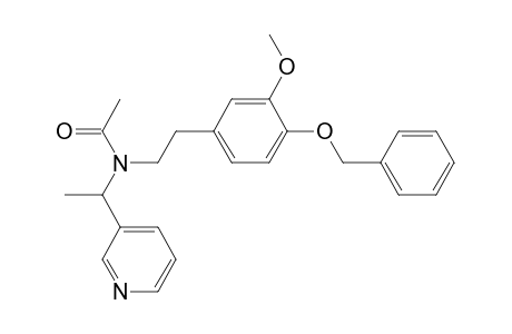 Acetamide, N-[2-[3-methoxy-4-(phenylmethoxy)phenyl]ethyl]-N-[1-(3-pyridinyl)ethyl]-, (.+-.)-