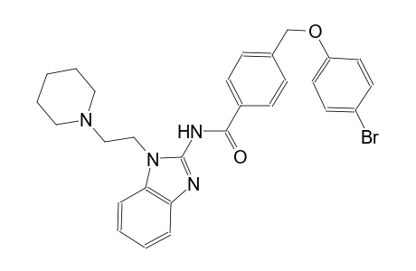 4-[(4-bromophenoxy)methyl]-N-{1-[2-(1-piperidinyl)ethyl]-1H-benzimidazol-2-yl}benzamide