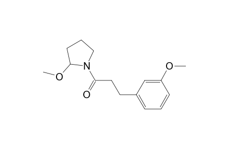 Pyrrolidine, 2-methoxy-1-[3-(3-methoxyphenyl)-1-oxopropyl]-