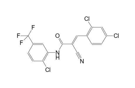 (2E)-N-[2-chloro-5-(trifluoromethyl)phenyl]-2-cyano-3-(2,4-dichlorophenyl)-2-propenamide