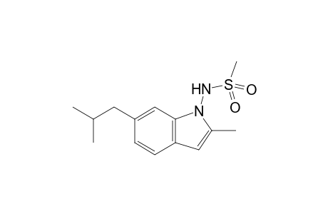N-(6-isobutyl-2-methyl-1H-indol-1-yl)methanesulfonamide