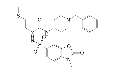 butanamide, 2-[[(2,3-dihydro-3-methyl-2-oxo-6-benzoxazolyl)sulfonyl]amino]-4-(methylthio)-N-[1-(phenylmethyl)-4-piperidinyl]-