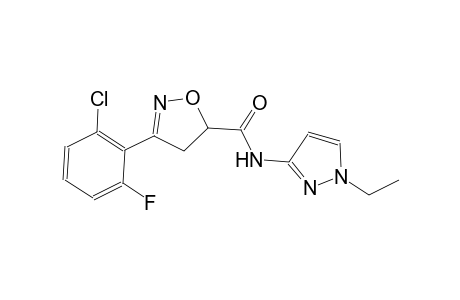 5-isoxazolecarboxamide, 3-(2-chloro-6-fluorophenyl)-N-(1-ethyl-1H-pyrazol-3-yl)-4,5-dihydro-