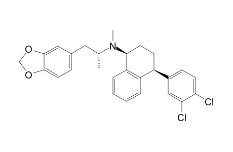 (1S,4S)-N-((R)-1-(Benzo[d][1,3]dioxol-5-yl)propan-2-yl)-4-(3,4-dichlorophenyl)-N-methyl-1,2,3,4-tetrahydronaphthalen-1-amine