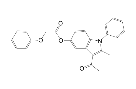 3-acetyl-2-methyl-1-phenyl-1H-indol-5-yl phenoxyacetate