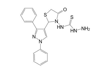 N-[2-(1,3-diphenyl-1H-pyrazol-4-yl)-4-oxothiazolidin-3-yl]hydrazine carbothioamide