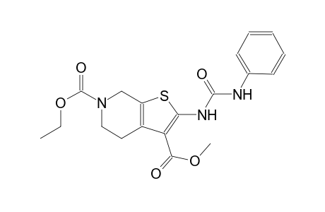 6-ethyl 3-methyl 2-[(anilinocarbonyl)amino]-4,7-dihydrothieno[2,3-c]pyridine-3,6(5H)-dicarboxylate