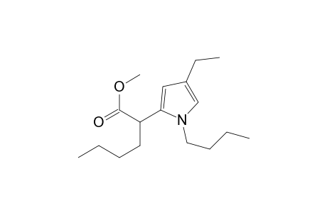 2-(1-Butyl-4-ethyl-1H-pyrrol-2-yl)hexanoic acid methyl ester