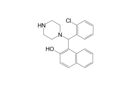 1-((2-chlorophenyl)(piperazin-1-yl)methyl)naphthalen-2-ol