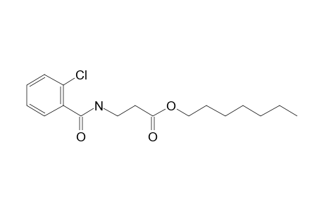 .beta.-Alanine, N-(2-chlorobenzoyl)-, heptyl ester