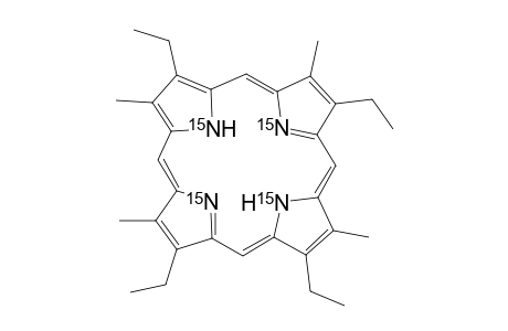 15N4-3,8,13,17-Tetraethyl-2,7,12,18-tetramethylporphyrin (15N4-etioporphyrin-III)