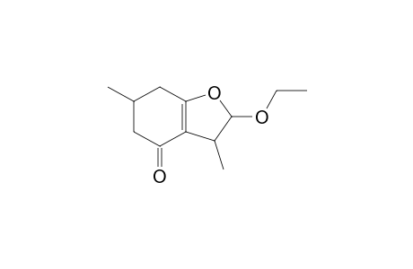 2-Ethoxy-2,3,4,5,6,7-hexahydro-3,6-dimethylbenzofuran-4-one