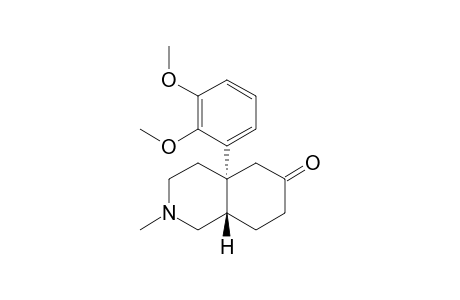 trans-4a-(2,3-Dimethoxyphenyl)-2-methyl-6-oxo-1,2,3,4,4a,5,6,7,8,8a-decahydroisoquinoline