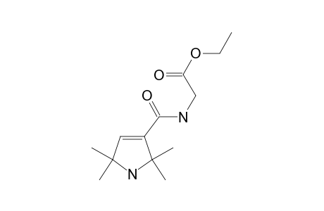 2-[(2,2,5,5-tetramethyl3-pyrroline-3-carbonyl)amino]acetic acid ethyl ester