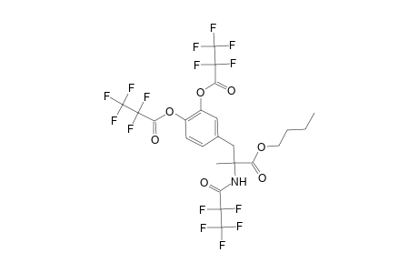 4-(3-Butoxy-2-methyl-3-oxo-2-[(2,2,3,3,3-pentafluoropropanoyl)amino]propyl)-2-[(2,2,3,3,3-pentafluoropropanoyl)oxy]phenyl 2,2,3,3,3-pentafluoropropanoate