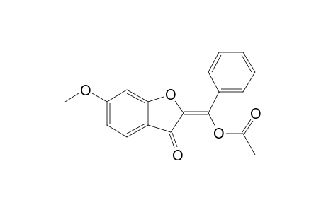 3(2H)-Benzofuranone, 2-(hydroxyphenylmethylene)-6-methoxy-, acetate, (2E)