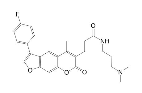 7H-furo[3,2-g][1]benzopyran-6-propanamide, N-[3-(dimethylamino)propyl]-3-(4-fluorophenyl)-5-methyl-7-oxo-