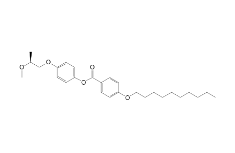 Benzoic acid, 4-(decyloxy)-, 4-(2-methoxypropoxy)phenyl ester, (S)-