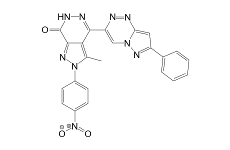 3-Methyl-2-(4-nitrophenyl)-4-(7-phenylpyrazolo[5,1-c][1,2,4]triazin-3-yl)-2H-pyrazolo[3,4-d]pyridazin-7(6H)-one