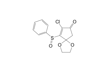 3-PHENYLSULFINYL-2-CHLORO-4,4-ETHYLENEDIOXYCYCLOPENT-2-EN-1-ONE