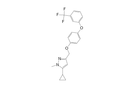 1H-Pyrazole, 5-cyclopropyl-1-methyl-3-[[4-[3-(trifluoromethyl)phenoxy]phenoxy]methyl]-