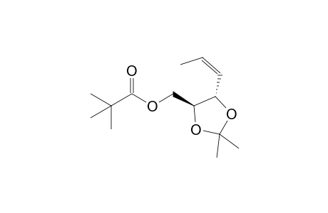 2,3-trans-isopropylidenedioxy-4(z)-hexenyl2,2-dimethylpropionate