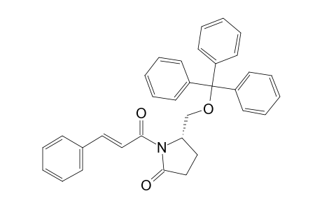 (5S)-1-[(E)-1-oxo-3-phenylprop-2-enyl]-5-[(triphenylmethyl)oxymethyl]-2-pyrrolidinone