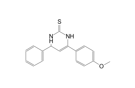 6-(4-methoxyphenyl)-4-phenyl-3,4-dihydro-2(1H)-pyrimidinethione