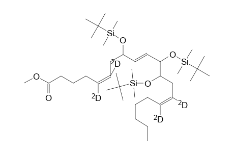 Methyl 8,11,12-tri(tert-butyldimethylsiloxy)eicosan-5(Z),9(E),14(Z)-trienoate-5,6,14,15-D4