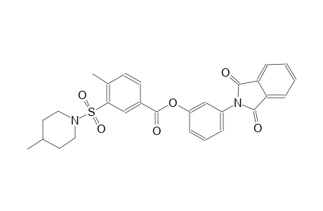 benzoic acid, 4-methyl-3-[(4-methyl-1-piperidinyl)sulfonyl]-, 3-(1,3-dihydro-1,3-dioxo-2H-isoindol-2-yl)phenyl ester