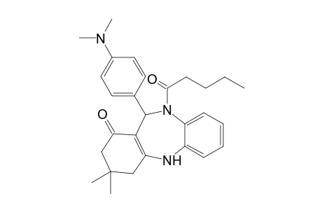 6-(4-Dimethylaminophenyl)-9,9-dimethyl-5-pentanoyl-6,8,10,11-tetrahydrobenzo[b][1,4]benzodiazepin-7-one