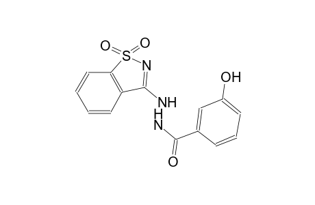 N'-(1,1-dioxido-1,2-benzisothiazol-3-yl)-3-hydroxybenzohydrazide