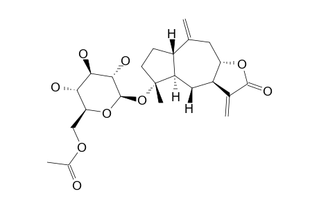 FLORILENALIN,2-DESOXY,8-EPI,4-O-beta-D-(6'-ACETYL)GLUCOPYRANOSIDE