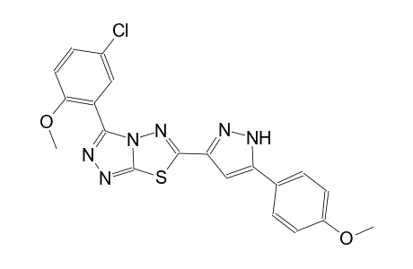 [1,2,4]triazolo[3,4-b][1,3,4]thiadiazole, 3-(5-chloro-2-methoxyphenyl)-6-[5-(4-methoxyphenyl)-1H-pyrazol-3-yl]-