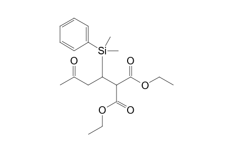 Ethyl 3-[dimethyl(phenyl)silyl]-2-(ethoxycarbonyl)-5-oxohexanoate