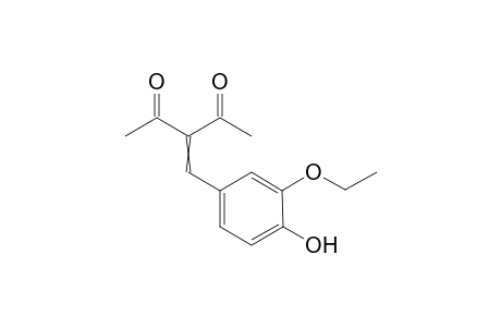 3-[(3-ethoxy-4-hydroxy-phenyl)methylene]pentane-2,4-dione