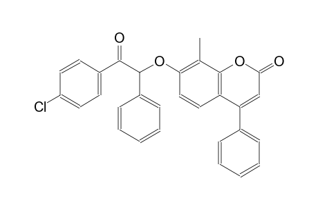7-[2-(4-chlorophenyl)-2-oxo-1-phenylethoxy]-8-methyl-4-phenyl-2H-chromen-2-one