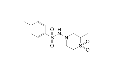 4-Methyl-N-(2-methyl-1,1-dioxo-1,4-thiazinan-4-yl)benzenesulfonamide