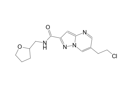 6-(2-chloroethyl)-N-(tetrahydro-2-furanylmethyl)pyrazolo[1,5-a]pyrimidine-2-carboxamide