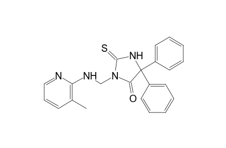 5,5-diphenyl-3-[(3-methyl-2-pyridyl)amino]methyl]-2-thiohydantoin