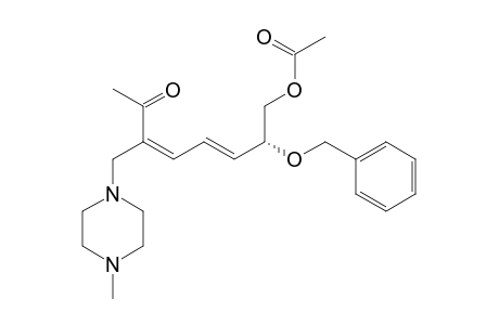 (3E,5E)-8-O-ACETYL-7-O-BENZYL-1,3,4,5,6-PENTADEOXY-3-(N-METHYL)-PIPERAZINOMETHYL-D-GLYCERO-OCT-3,5-DIENE-2-ULOSE
