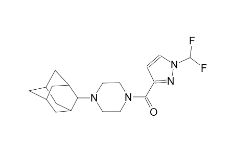 1-(2-adamantyl)-4-{[1-(difluoromethyl)-1H-pyrazol-3-yl]carbonyl}piperazine