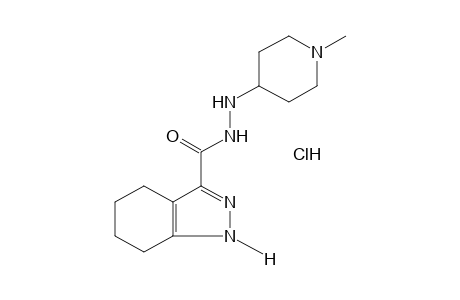 4,5,6,7-TETRAHYDRO-1H-INDAZOLE-3-CARBOXYLIC ACID, 2-(1-METHYL-4-PIPERIDYL)HYDRAZIDE, HYDROCHLORIDE