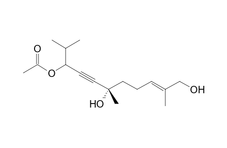 (6S)-2,6,10-Trimethyl-6,11-dihydroxy-3-acetoxy-9E-undecaen-4-yne