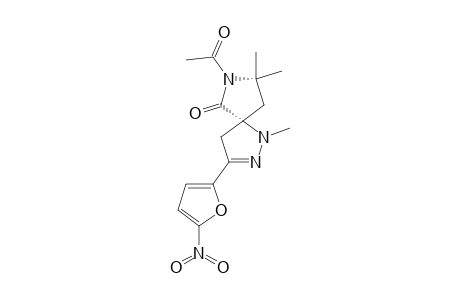 1-METHYL-3-(5-NITRO-2-FURYL)-6-OXO-7-ACETYL-8,8-DIMETHYL-1,2,7-TRIAZASPIRO-[4,4]-NON-2-ENE
