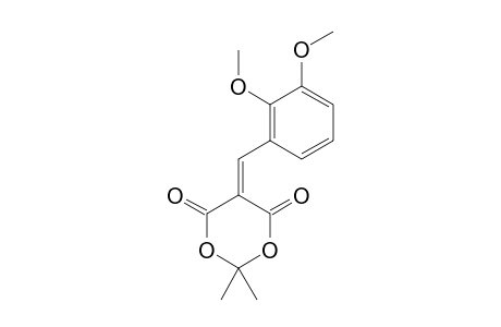 5-(2,3-DIMETHOXYBENZYLIDENE)-2,2-DIMETHYL-1,3-DIOXANE-4,6-DIONE