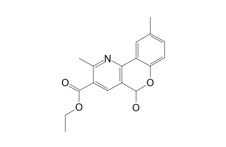 ETHYL-5-HYDROXY-2,9-DIMETHYL-5H-[1]-BENZOPYRANO-[4,3-B]-PYRIDINE-3-CARBOXYLATE